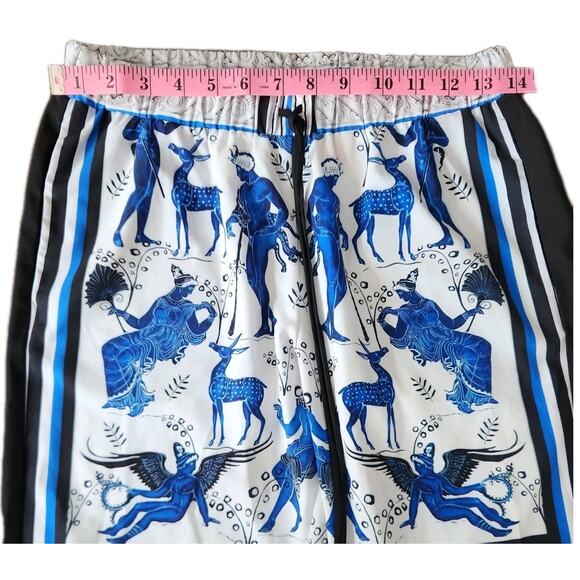 Clover Canyon Greek Mythology All Over Print Straight-Leg Pull-On Pants Size XS - Picture 5 of 7
